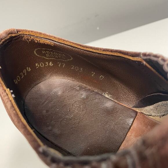 Nocona Vintage 90's Women's Brown Suede Ankle Boot Size 7C - Picture 10 of 10